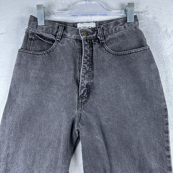 Forenza Mom Jeans Womens Size 10 High Rise Charcoal Wash 100% Cotton Black - Picture 3 of 12